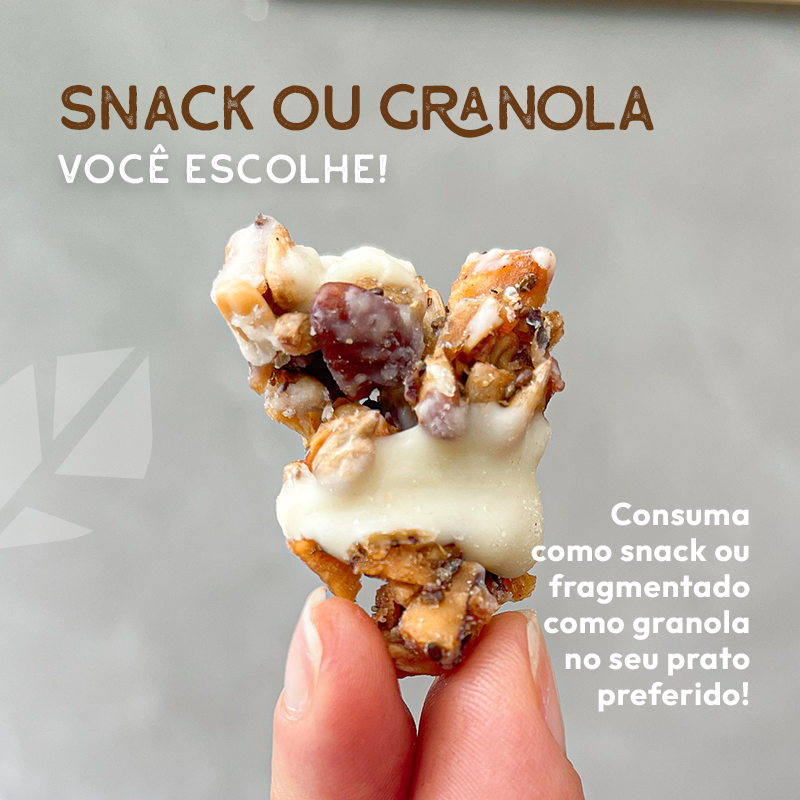 Granola Proteica Choco Branco e Noz Pecã
