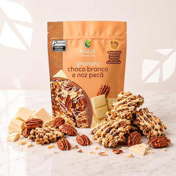 Granola Proteica Choco Branco e Noz Pecã