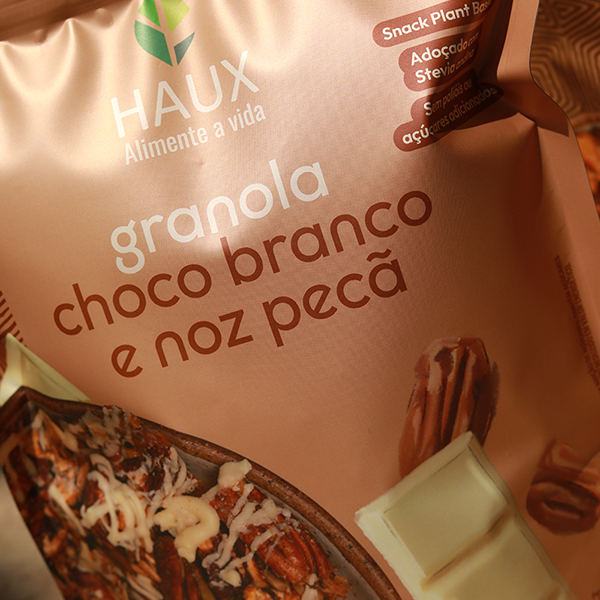 Granola Proteica Choco Branco e Noz Pecã