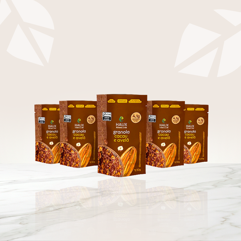 Kit Granola Proteica Cacau e Avelã 30g